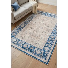Chilai Home Bluenas Makinede Yıkanabilir Kaymaz Taban Leke Tutmaz Dijital Salon Halısı Mutfak Halısı ve Yolluk