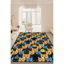 Chilai Home Moilen Dekoratif Halı, Yıkanabilir, Kaymaz Tabanlı Djth Salon Halısı Mutfak Halısı Koridor Halısı