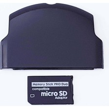 Pop Konsol PSP Slim Kapak ve Memory Stick Pro Duo Adaptör Mikro SD Çevirici PSP 2000 3000 Uyumlu