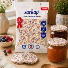 Sarkap Hijyenik Paketli 10'lu 82 mm Kapak -  Mini Mor Pembe Çiçekler