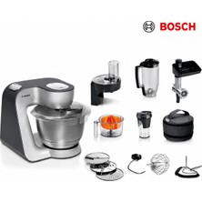 Bosch MUM58359 Mutfak Şefi 1000 W 3.9 L Hazneli 7 Kademeli Hız Ayarlı Blenderlı Kıyma Makinesi Aparatlı Gümüş