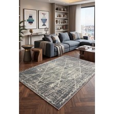 Chilai Home Overlas Makinede Yıkanabilir Kaymaz Taban Leke Tutmaz Dijital Salon Halısı Mutfak Halısı ve Yolluk