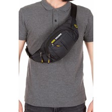 Viatox Np 622 Erkek Gri USB Kulaklık Çıkışlı Crossbody Çapraz Göğüs Omuz ve Bel Çantası