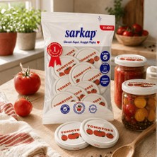 Sarkap Hijyenik Paketli 10'lu 82 mm Kapak -  Domates Seri - Tasty Tomatoes