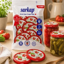 Sarkap Hijyenik Paketli 10'lu 82 mm Kapak -  Domates Seri - Domates Biber