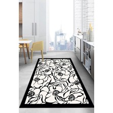 Chilai Home Weefsel Ekru Dekoratif Halı, Yıkanabilir, Kaymaz Tabanlı Djth
