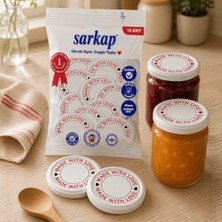 Sarkap Hijyenik Paketli 10'lu 82 mm Kapak - With Love Seri - Beyaz
