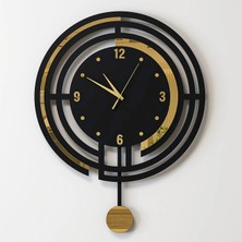 Decotimex Paris Duvar Saati 44X57 (Siyah-Gold)