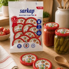 Sarkap Hijyenik Paketli 10'lu 82 mm Kapak -  Domates Seri - Domates Teyze