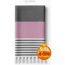 Calmera Natura Peştemal | Pamuk - Doğal Saçaklı | Plaj, Havuz, Spa, Hamam, Sauna, Spor, Seyahat Havlusu - Pembe