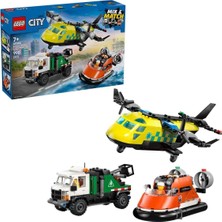 Nilly Toys 60505 LEGO City Uçak, Servis Kamyonu ve Hoverkraft 990 Parça +7 Yaş