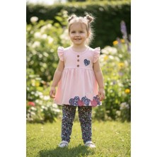 Erca Home Tekstil Ürünleri Flowers Baskılı Kız Bebek Takım 6 Ay,18 Ay,9 Ay,12 Ay Kız