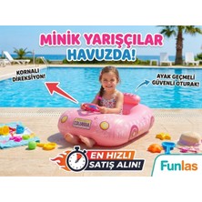 Funlas Deniz Simidi Yarış Araba Modeli Oturaklı Direksiyonlu Kornalı