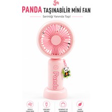 Erdmsp Panda Taşınabilir Mini Fan Sevimli Tasarım Etkili Serinlik