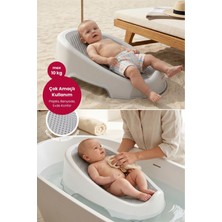 Bebekevi Soft Bebek Küveti, Bebek Yıkama Banyo Desteği, Soft Silikon Destekli Bebek Aparatı
