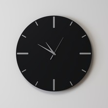 Decotimex Royal Duvar Saati 40X40 (Siyah-Krom)