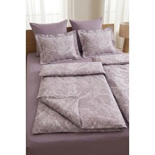 First Choice Neva %100 Pamuk Saten 200 Tc (80 Tel) Baskılı Aile Boyu Nevresim Takımı - 2 Nevresimli (7 Parça)