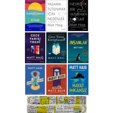 Domingo Yayınevi Matt Haig 9 Kitap Set / Gece Yarısı Treni - Gece Yarısı Kütüphanesi - Radley Ailesi - Insanlar - Nevrotik Bir Gezegenden Notlar