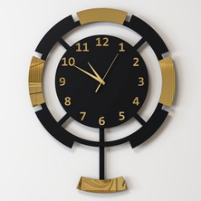 Decotimex Infinity Duvar Saati 45X57 (Siyah-Gold)