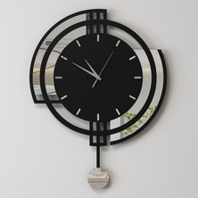 Decotimex Cosmos Duvar Saati 45X59 (Siyah-Krom)