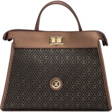 Tergan Bronz Print Kadın Çapraz Askılı Çanta - S26Y1PR09199-R7P