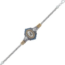 Innuendo Jewelry 925 Ayar Gümüş Bozkurt Motifli Erkek Bileklik