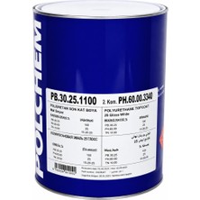 İBAVET Polchem Pb-30.25 Mat Poliüretan Boya 12+3 kg Beyaz