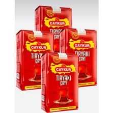 Çaykur Tiryaki Çayı 1000 gr x 4 Siyah Dökme Çay Türkiye Menşeli Yoğun Aroma ile Ekonomik Paket