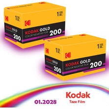 Kodak 35MM Renkli Analog Fotoğraf Filmi Kodak Gold 200 36 Poz 2 Adet