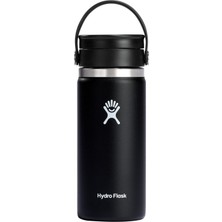 Hydro Flask Geniş Flex Sip Kapaklı Termos 473 ml (16 Oz) - Siyah