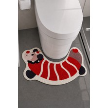 Chilai Home 40X70 cm Dijital Kaymaz Yıkanabilir Banyo Paspası Banyo Paspas Takımı Banyo Halısı