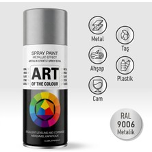 Badem10 Metalik Gümüş Gri Prof. Sprey Boya Metal Ahşap Taş Plastik ve Cam Yüzeylere Uygun Spray Boya 400 ml