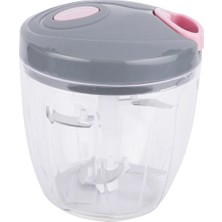 Tantitoni Açık Pembe Gri 900 ml Doğrayıcı 5 Bıçaklı Pratik Tasarım ile Mutfakta Zaman Kazandırır