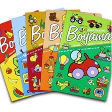 Okul Öncesi Boyama - Etkinlikli Eğlenceli Dev Boyama Kitabı (5  Takım)