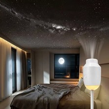 Hevolt USB Galaksi Projektör 2’si 1 Arada LED Gece Lambası – 360° Ayarlanabilir 3 Değiştirilebilir Filmli Projektör – Yatak Odası, Çocuk Odası, Araç Içi Ambiyans