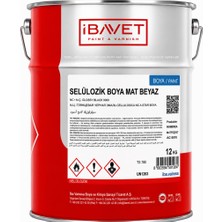 İBAVET Ibavet Selülozik Boya Mat Beyaz 12 kg