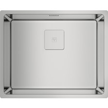 Teka FLEXLINEA RS15 50.40 Paslanmaz Çelik Tezgahaltı Eviye Gri 50 cm Modern Şekil  115000012
