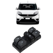 CME PARTS Fiat Doblo 2010-2023 Uyumlu Ön Sol Kapı Dörtlü Cam Açma Düğmesi 12 Pin 735498686