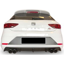 Tuning Vadisi Seat Leon Mk3.5 Difüzör Sağ Sol Çift Çıkış Fr Uyumlu 2017-2020 Parlak Siyah