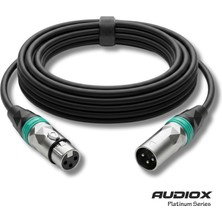 AUDIOX Platinum Series Xlr Mikrofon Kablosu Balanslı Xlr Erkek Xlr Dişi Canon Kablo