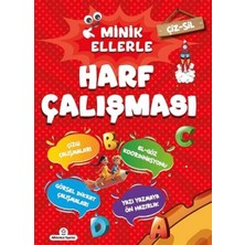 Atlıkarınca Yayınları Çiz - Sil Minik Ellerle Harf Çalışması (Kalem Hediyeli)