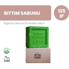 Santelive Doğal Katı Bıttım Sabunu El Yapımı Saç Cilt Güçlendirici Pul Pul Dökülme Karşıtı 125 gr