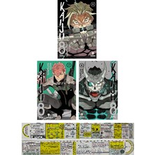 Kurukafa Yayınları Kaiju No. 8 6-7-8. Ciltler Manga Seti (Manga Ayracı ve Özel Cetvel Hediyeli)