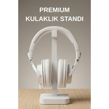 Joy Shine Kulaküstü Kulaklık Standı 22 Cm, Beyaz Masaüstü Oyuncu Kulaklık Tutucu