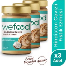 Wefood Hindistan Cevizli Fıstık Ezmesi 300 gr 3'lü