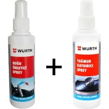 Würth Yağmur Su Kaydırıcı Itici Beyaz Renkli Sprey Set 150 ml Buğu Önleyici Özellikli