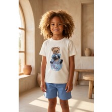 Bony Socks Çocuk Gezgin Teddy Desenli Şortlu Pijama Takımı