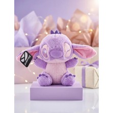 Tigoes Mor Stitch Peluş Oyuncak 25 cm Ikonik Karakter Tasarımlı Yumuşak Uyku Arkadaşı Sevimli Hediyelik Figür