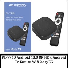 Orvionlabs PL-770 Android 13.0 8k Hdr Android Tv Kutusu Wifi 2.4g/5g