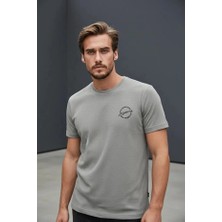 Piyera Erkek Basic Tişört Slim Fit Bisiklet Yaka Pamuklu Rahat Günlük T-Shirt Beyaz -179